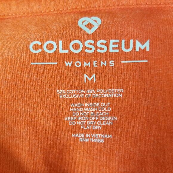 Clemson Tigers shirt women's medium orange cut off long sleeve bling - Picture 10 of 10